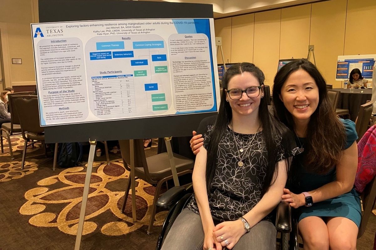 Jaci Mitchell, a Master of Social Work student, and Kathy Lee" _languageinserted="true