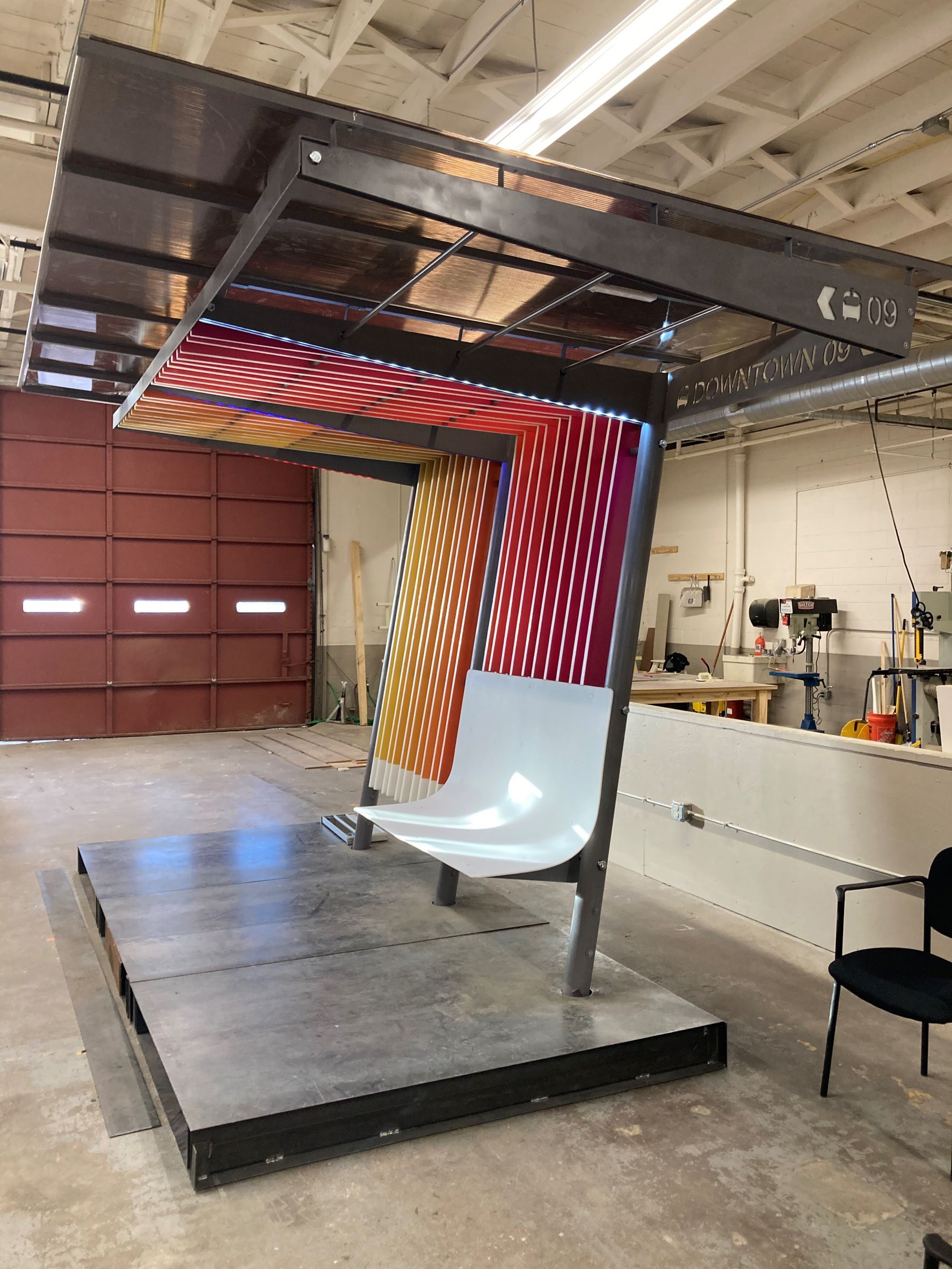 One of the bus shelter designs CAPPA students created." _languageinserted="true