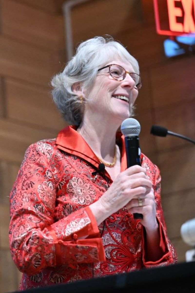 Eiizabeth Briody speaking at Ben and Trudy Termini Distinguished Anthropology Lecture" _languageinserted="true