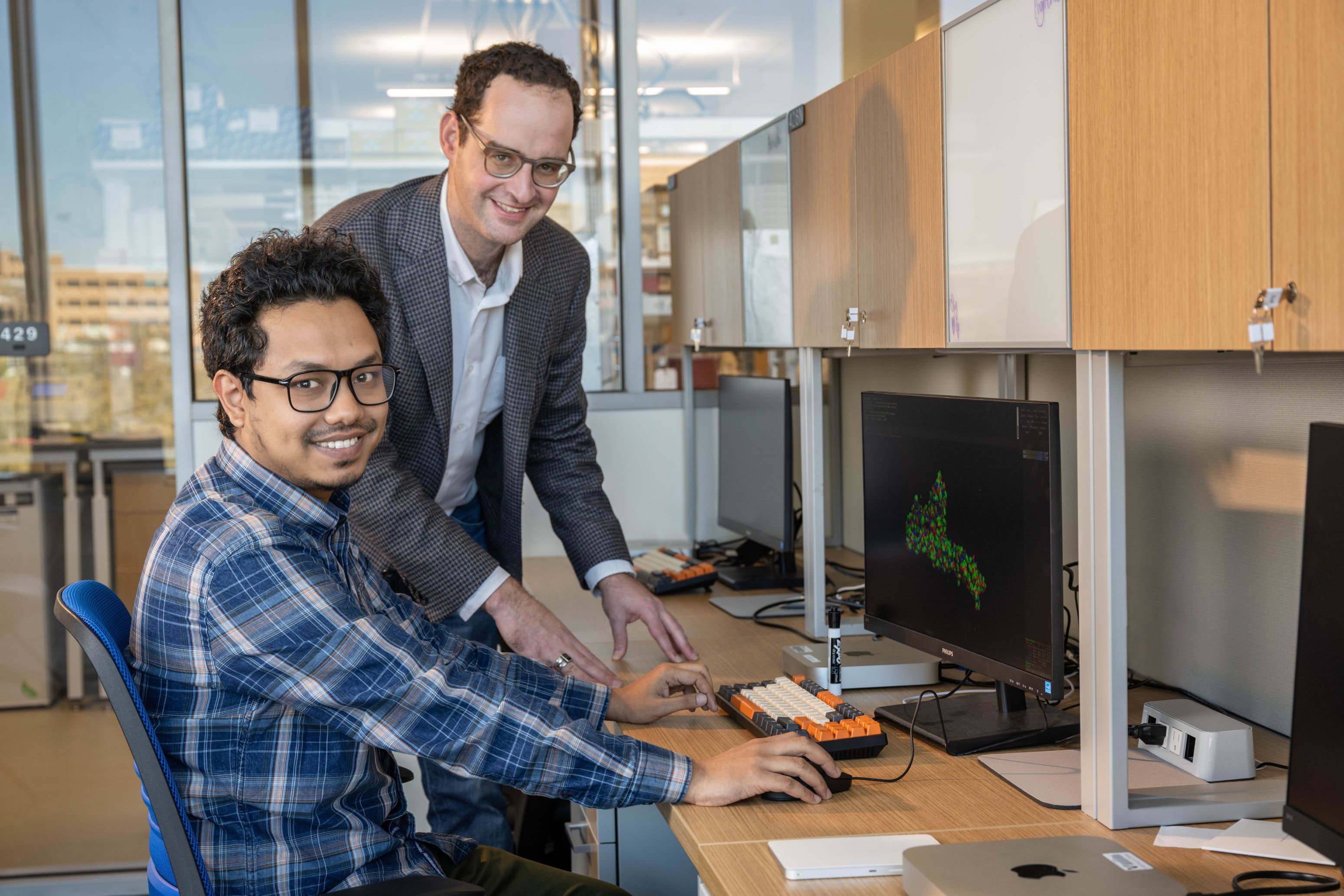 Jillur Rahman Saurav (left) and Jacob Luber