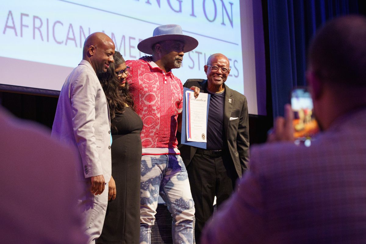 Jason Shelton, Nikkie Hunter, Big Daddy Kane, and Eugene Shelton, Jr. 