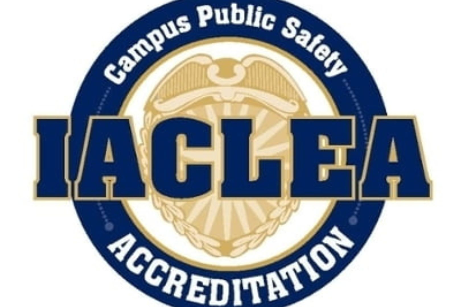 Image shows IACLEA accreditation logo