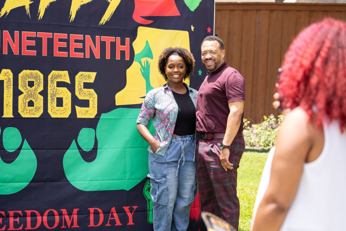 Mavericks at the annual Juneteenth celebration on June 18, 2025" _languageinserted="true