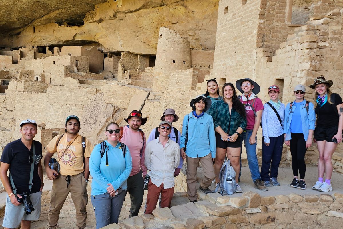 The 11 CRM field school students and their instructors
