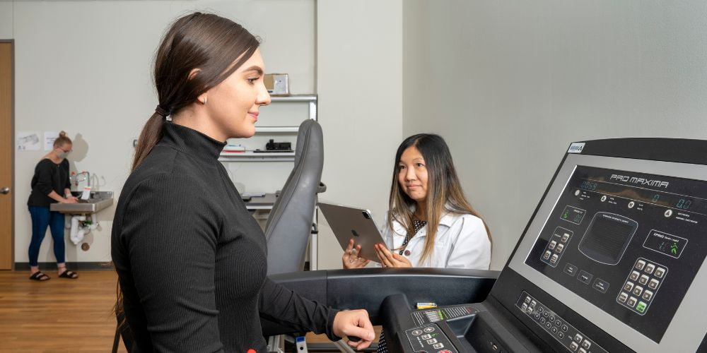 UTA researcher Yue Liao (right) conducted a study on how just a little movement can lift your mood