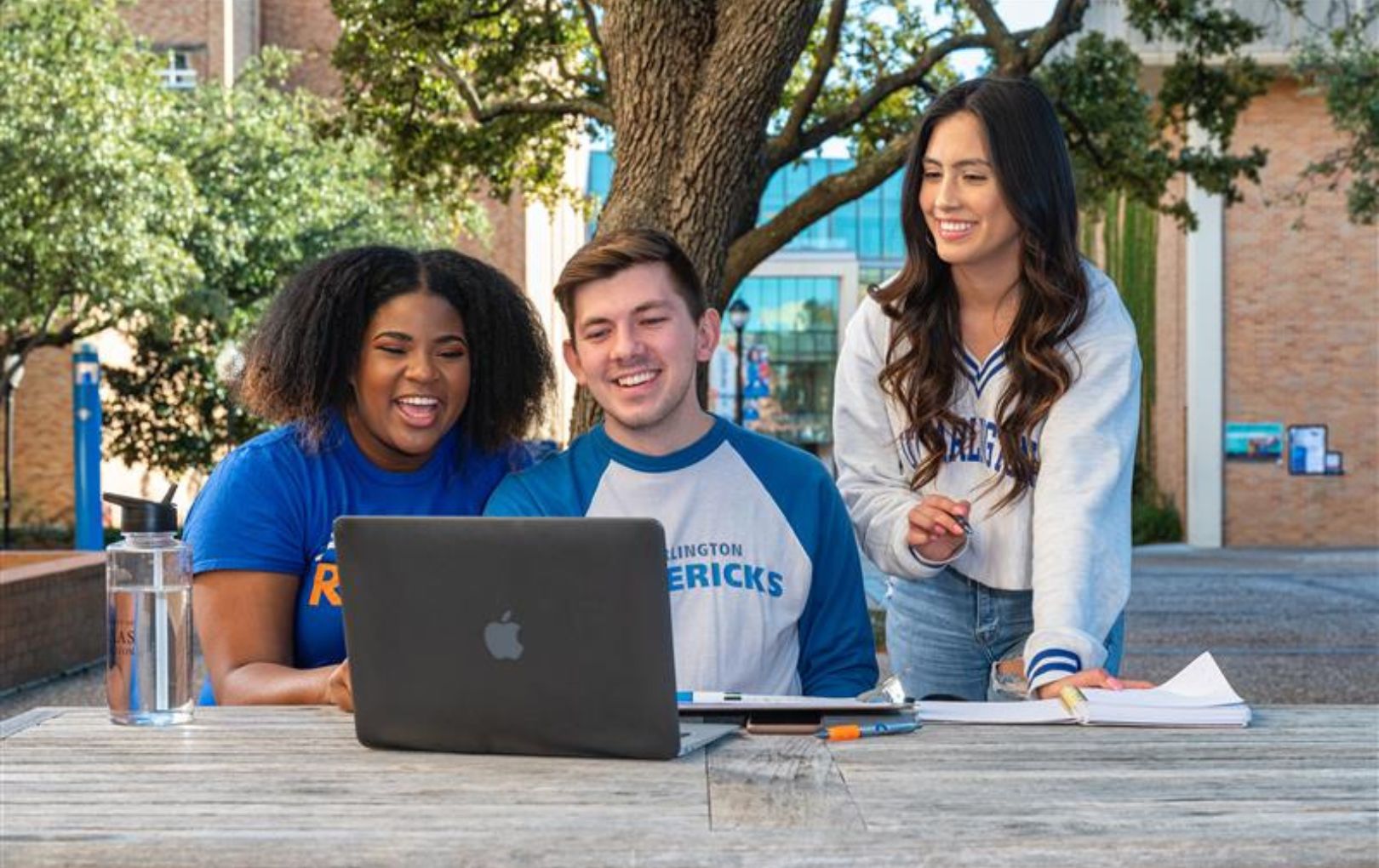 Three students at the University of Texas at Arlington