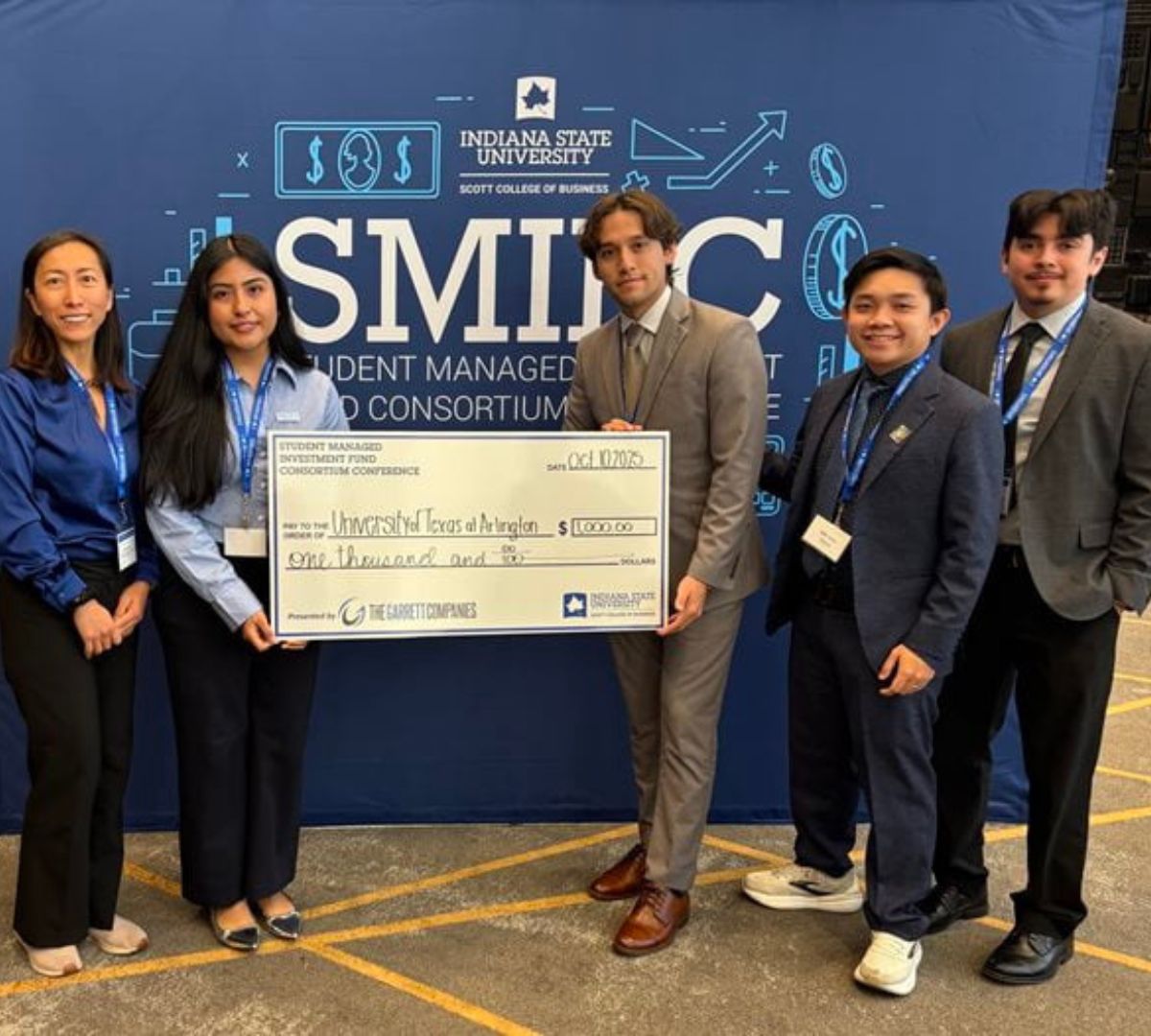 Image shows UTA College of Business award winners