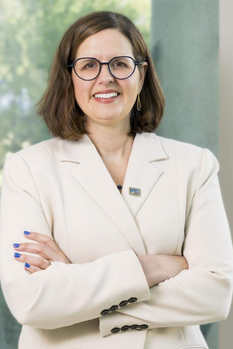 UTA President Jennifer Cowley" style=" height:1200px; width:800px" _languageinserted="true" src="https://cdn.prod.web.uta.edu/-/media/project/website/news/releases/2025/11/cowley-inside.jpg