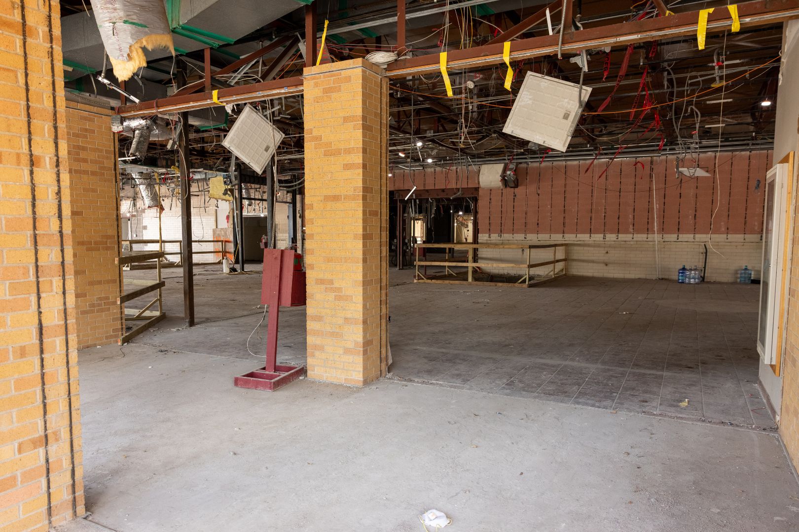 Image shows University Center construction