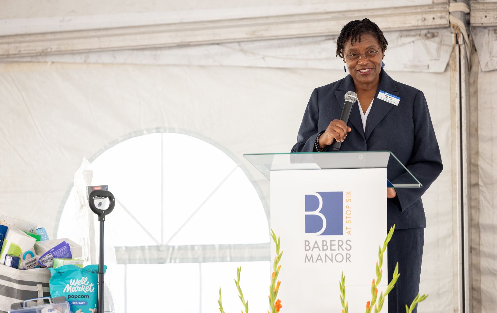 Provost Tamara L. Brown speaking on a podium" style=" height:1020px; width:1620px" _languageinserted="true" src="https://cdn.prod.web.uta.edu/-/media/project/website/news/releases/2026/09/babers-2.jpg