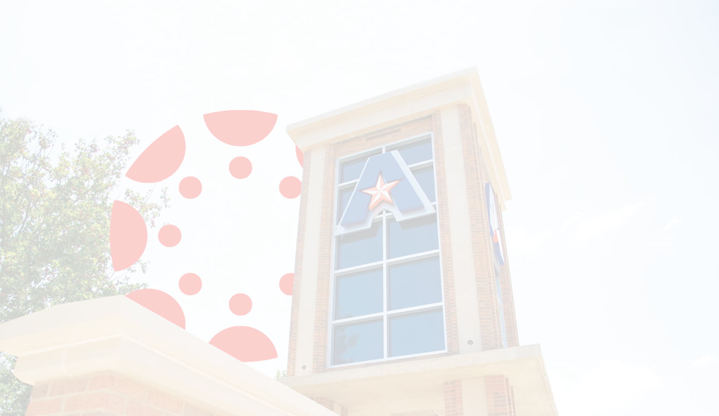 Canvas logo behind UTA Tower
