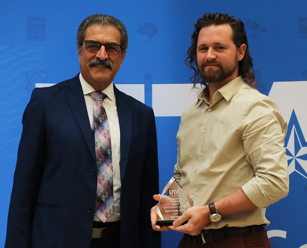 Faculty receiving the Teaching Award 