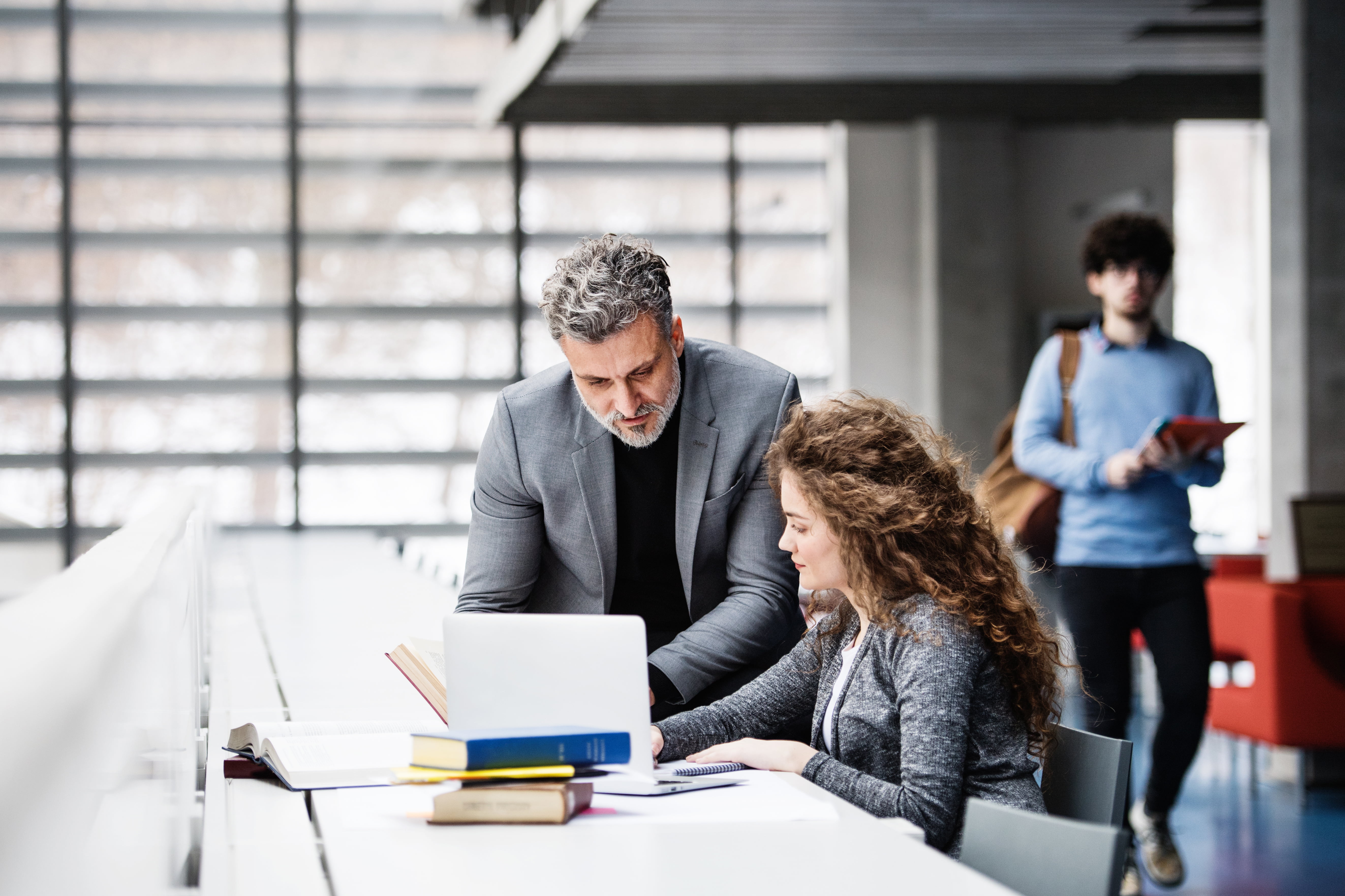 Discussion between two people