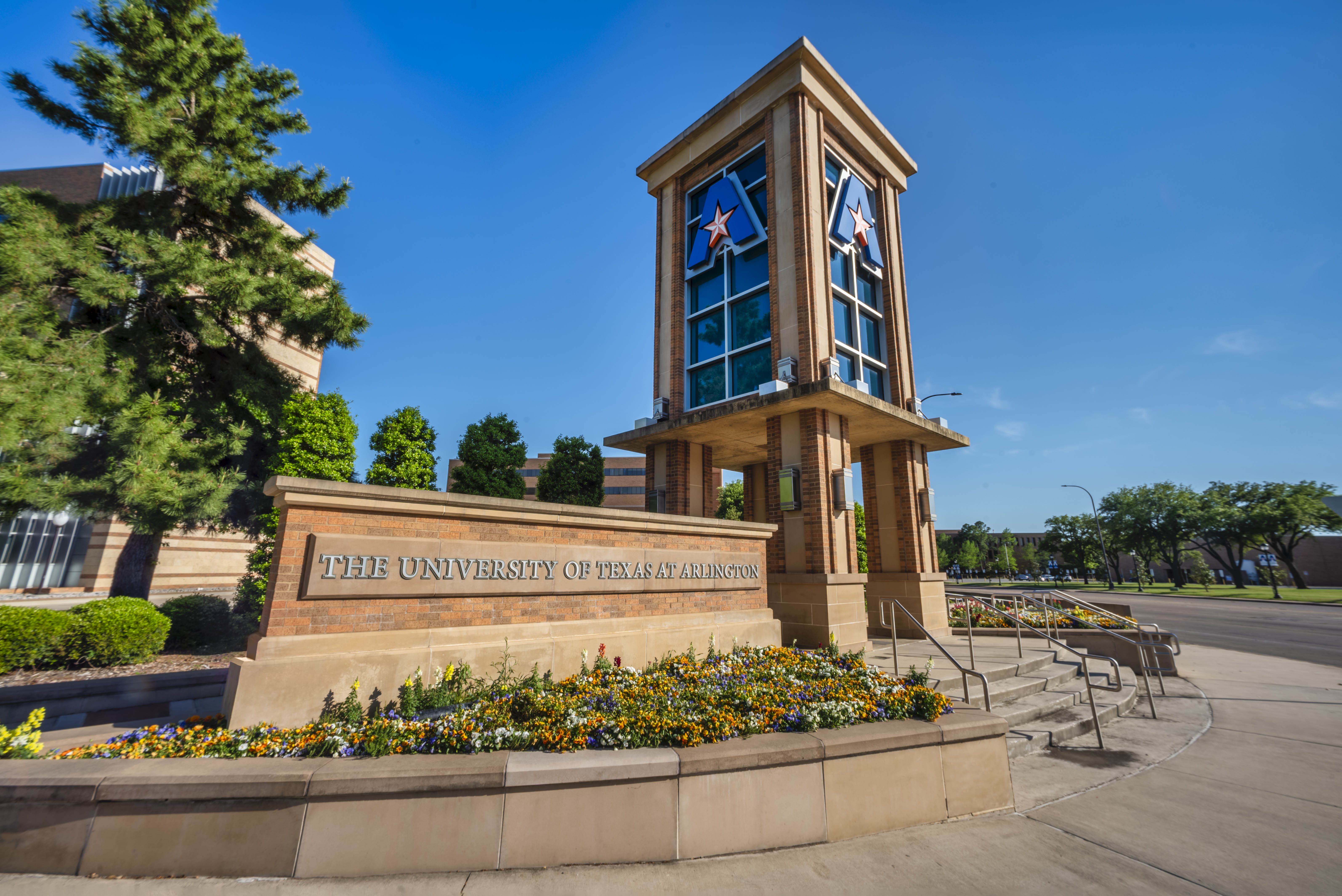 uta logo on a building