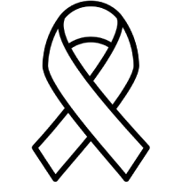 A cancer ribbon