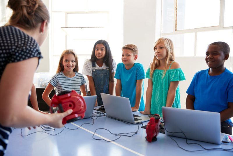 K-12 Students in a STEM Class