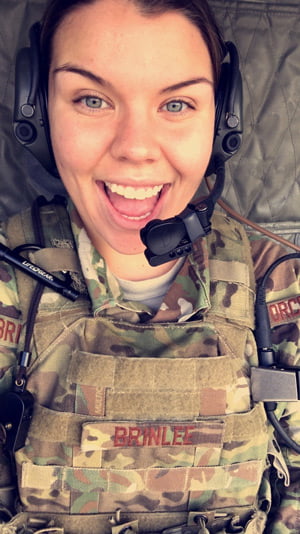 Natelee Brinlee in uniform