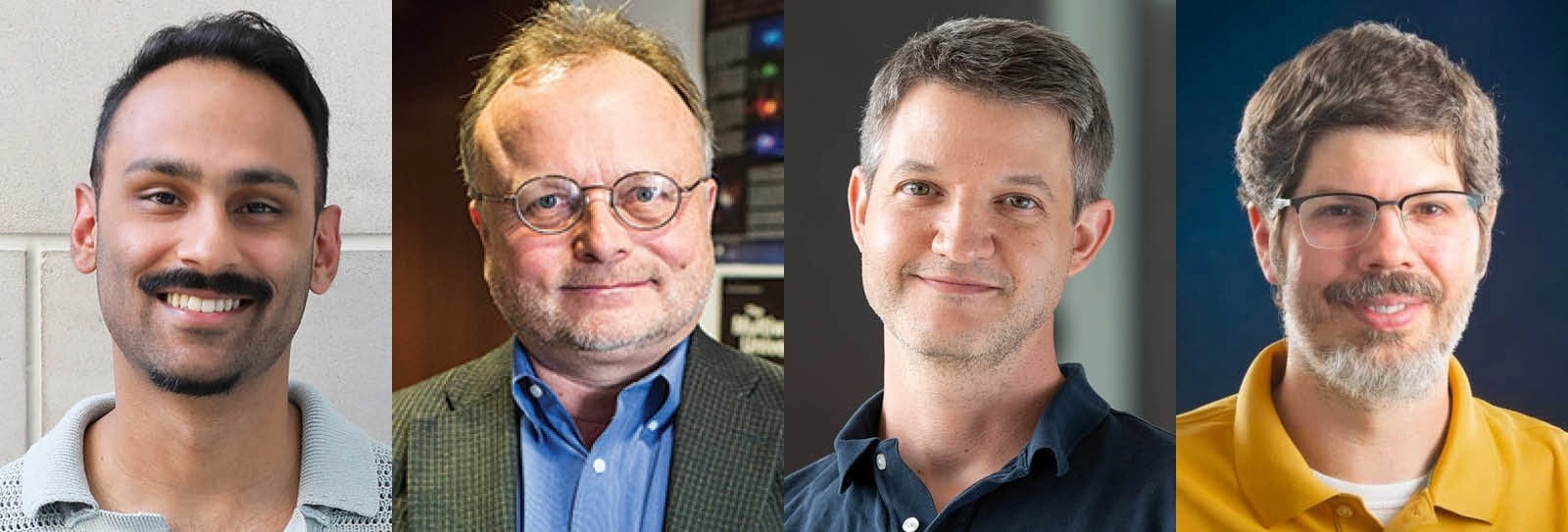 Headshot of  Shaan Patel, Manfred Cuntz, Nevin Weinberg, and Billy Quarles, from left.