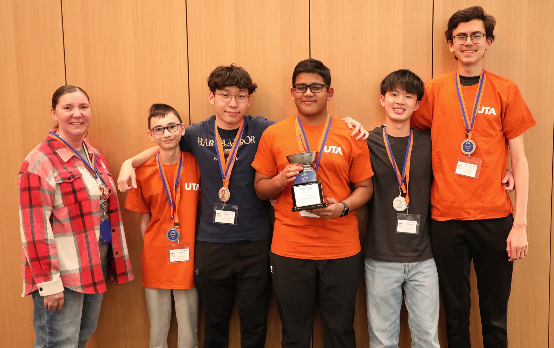 Grapevine High School's team placed second.