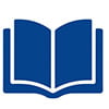 An blue book icon.