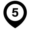 Adobe Stock number five icon