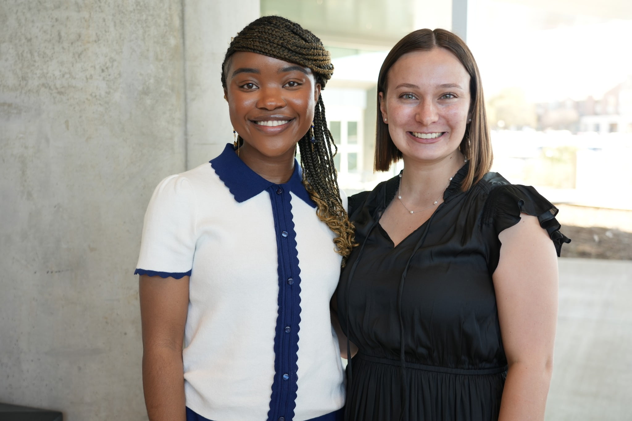 2025 Alumni breakfast photo Anadja Tamofo and Emily Rappaport