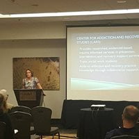 Person standing at the podium during a CARS conference