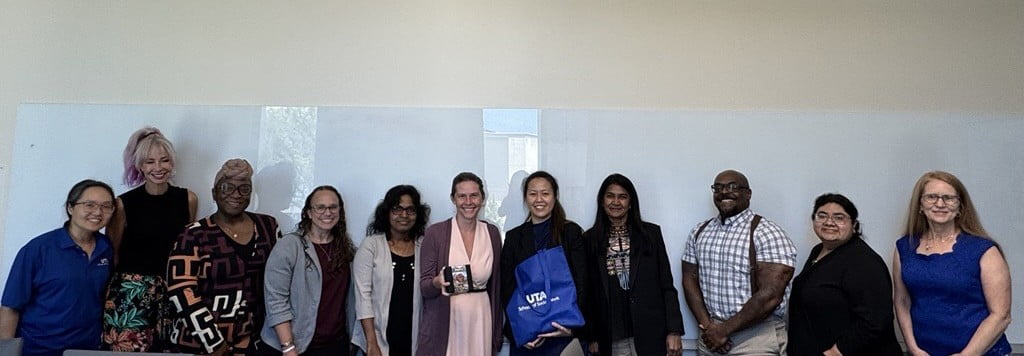 Group photo of some of UTA School of Social Work faculty and staff
