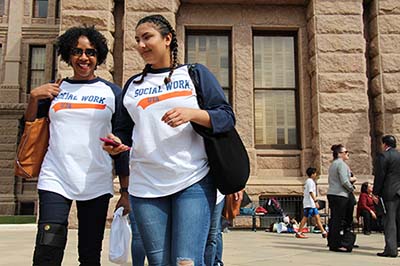 Social Work Students Walk