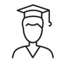 Student grad icon