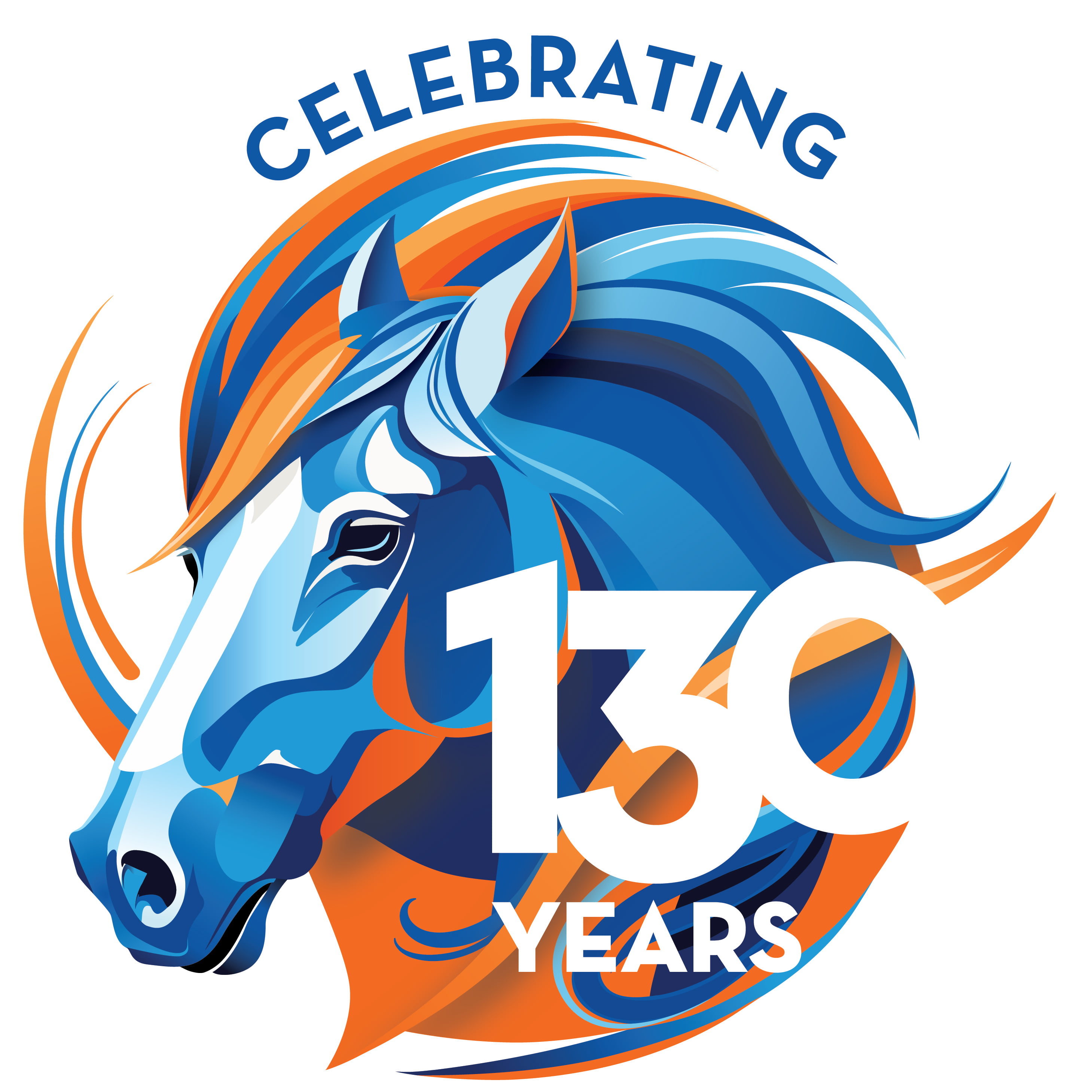 UTA Celebrating 130 Years logo white circle