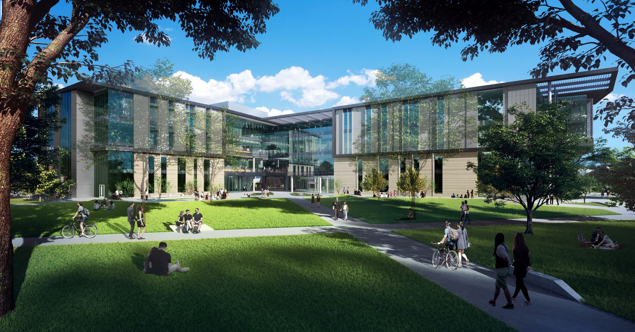 UTA new building courtyard view wallpaper