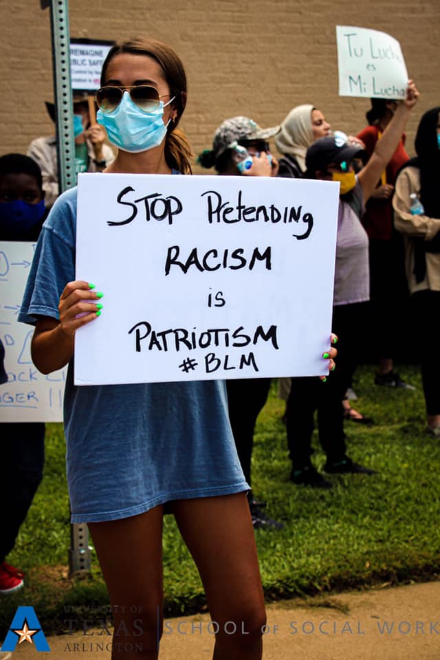 BLM March Racism Non Patriotism