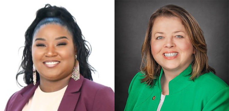 From left: Renika Atkins and Christie Eckler