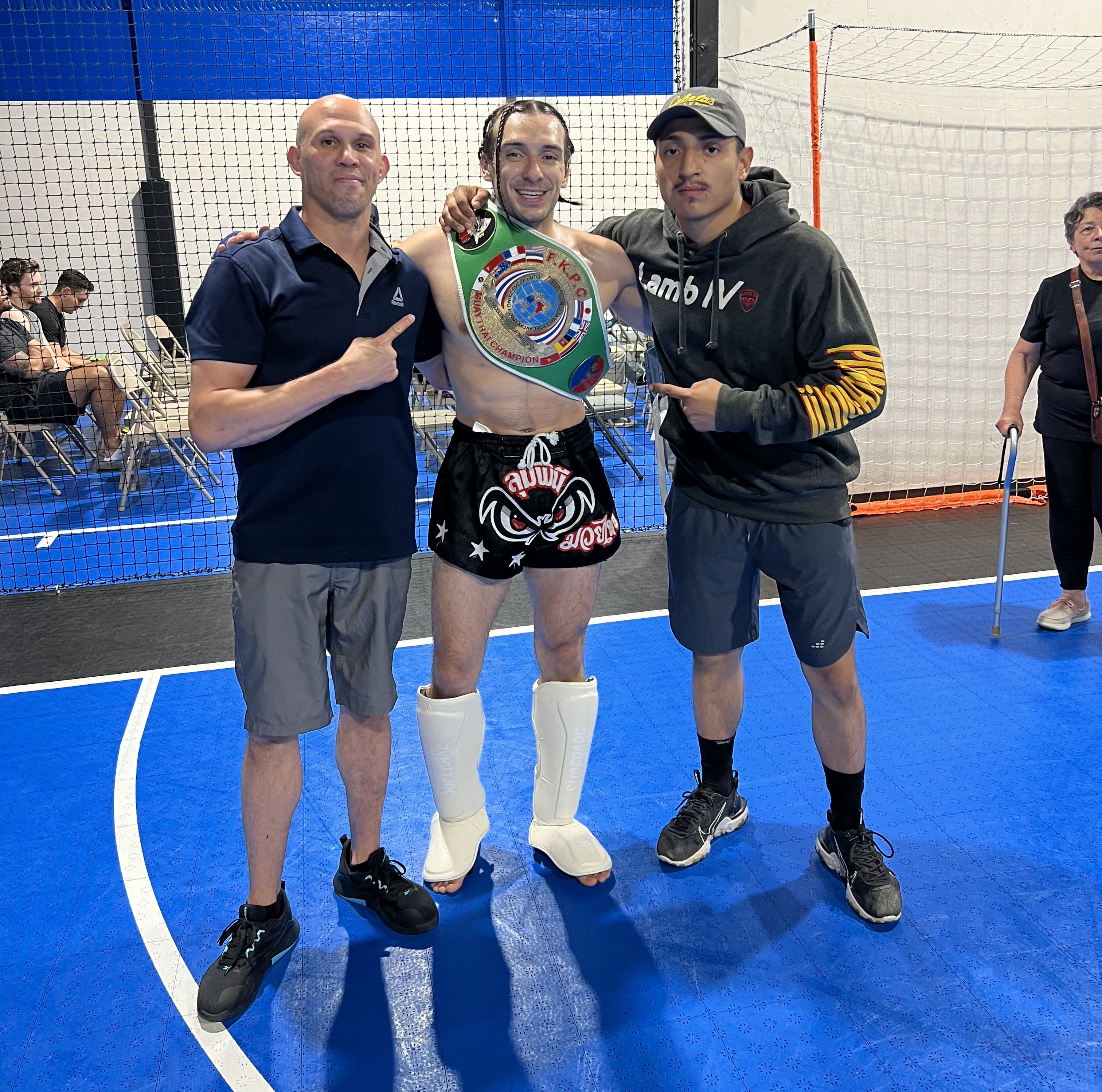 Jose Soto (coach) , Doughlas Gutierrez, and Raul Canizales (coach)