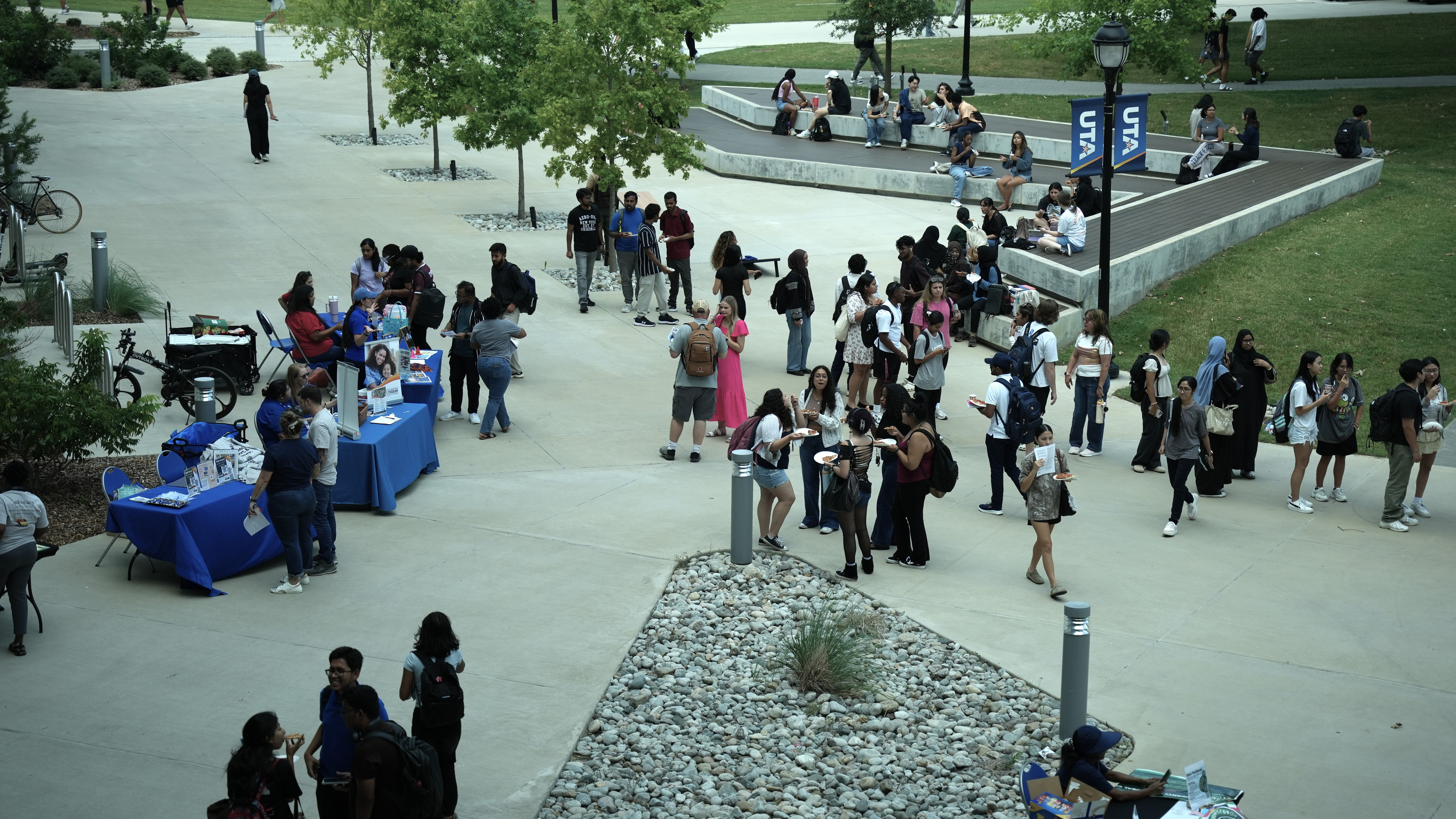 Students enjoy the day during the Maverick Stampede event in Fall 2025. (Photo by Thomas Johns)
