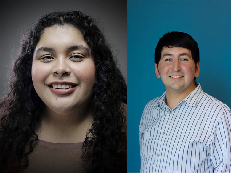 MSW students, Michelle Gonzalez and Ignacio Aranda