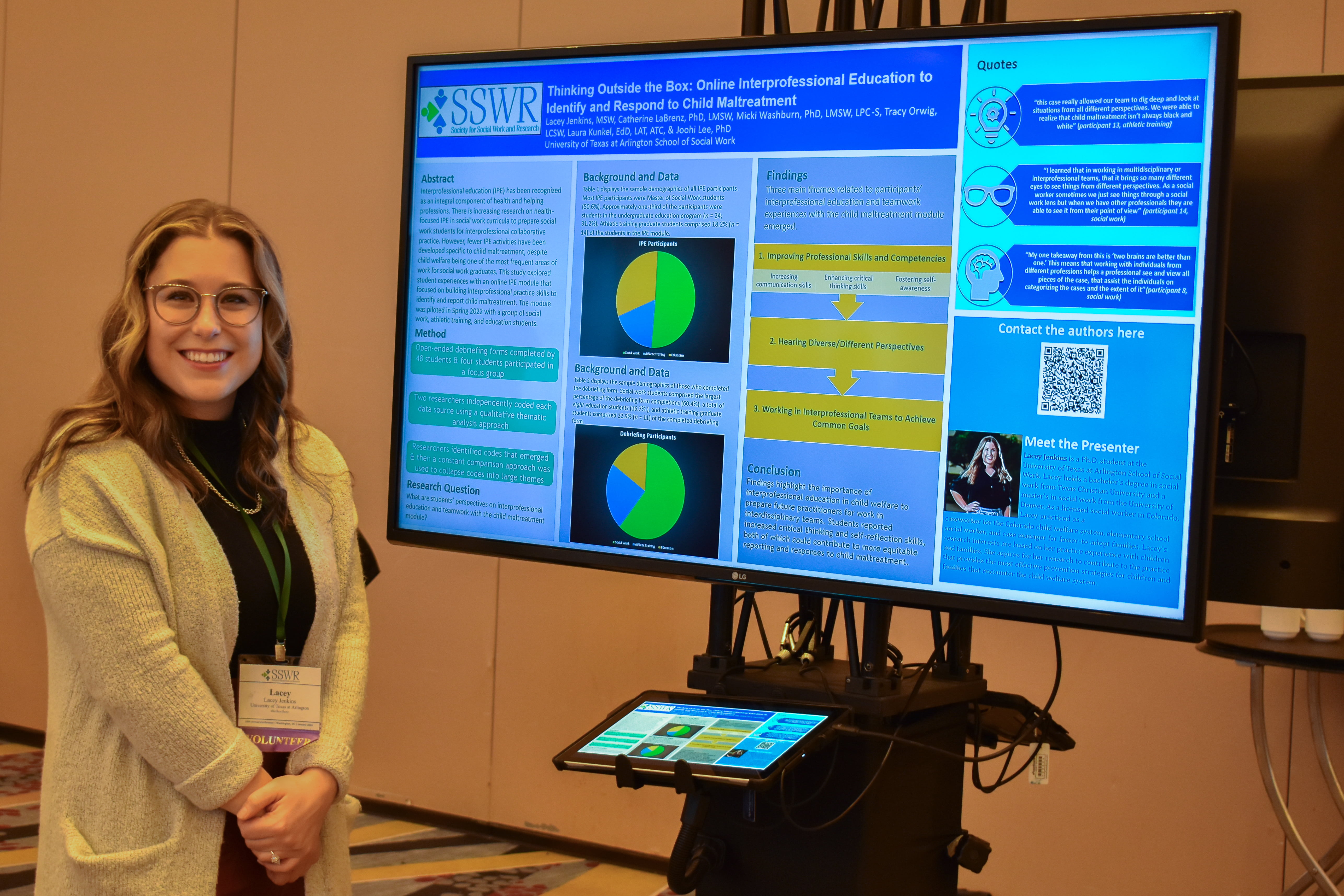 Lacy Jenkins presents at SSWR 2024