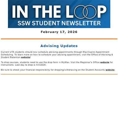 Spring 2026 In the Loop Bi-Weekly SSW Student Newsletter - February 17, 2026 image