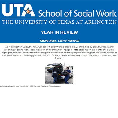 UTA SSW 2025 Year In Review Newsletter