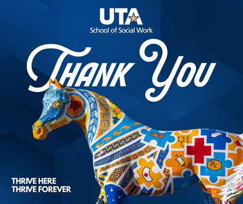 Colorful UTA horse logo