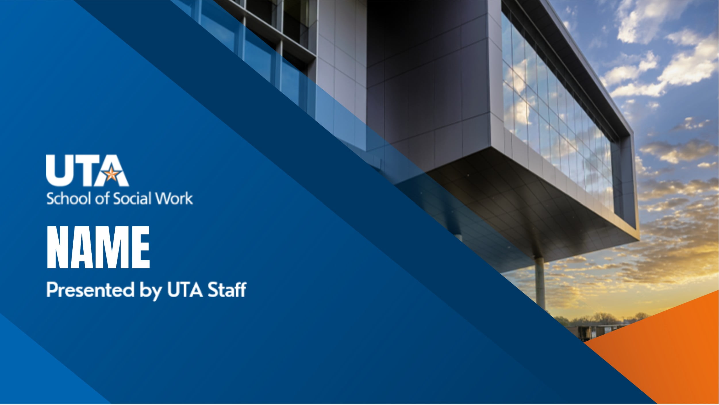 UTA School of Social Work PowerPoint Template 1 image