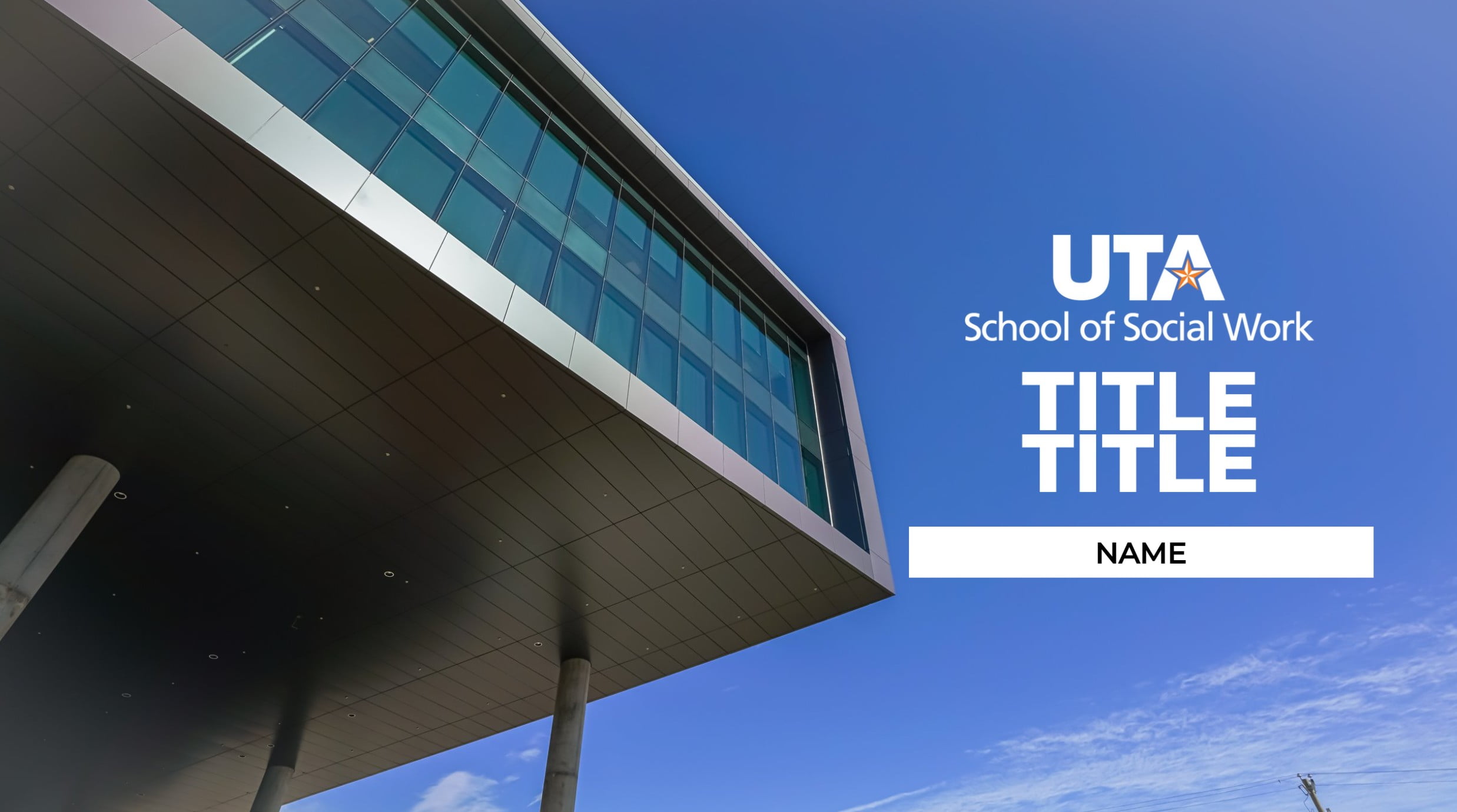 UTA School of Social Work PowerPoint Template 2 image