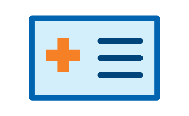 graphics of a health insurance card