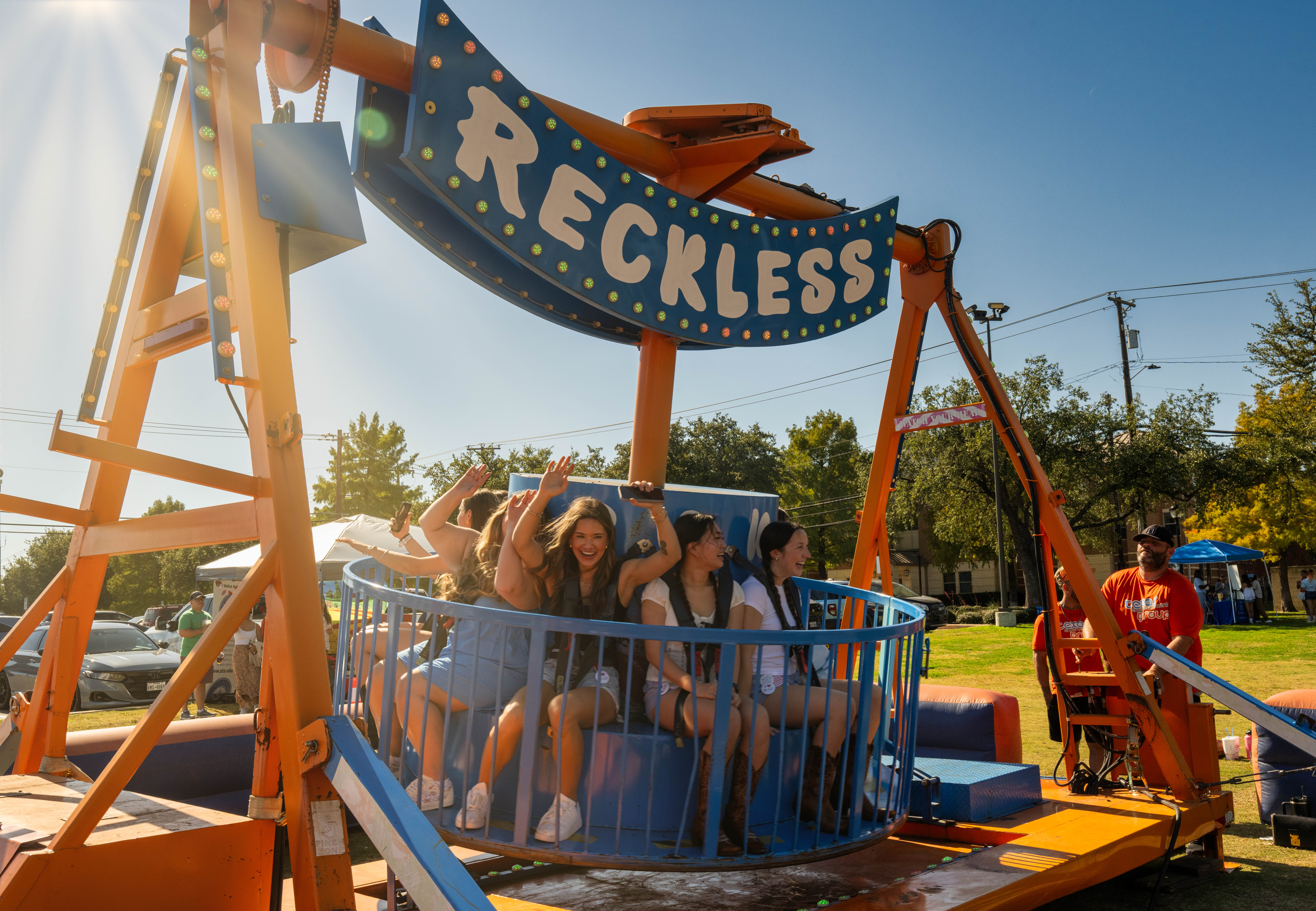 Reckless ride at homecoming tailgate