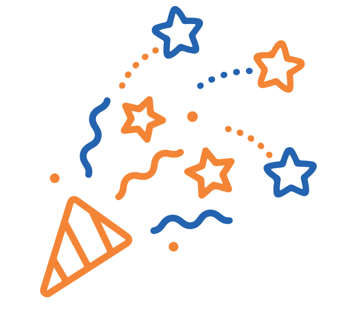 icon portraying celebration