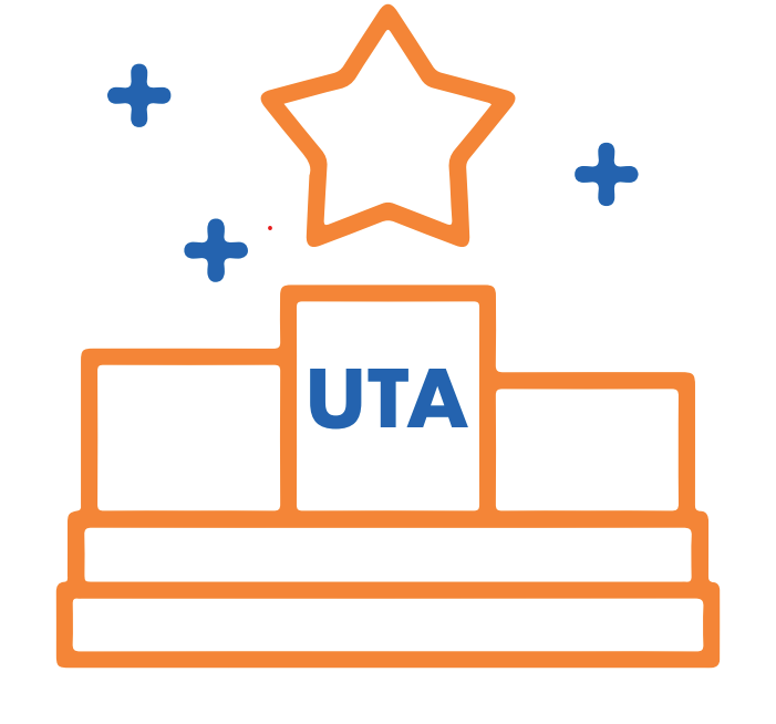 icon portraying empowerment with a podium and a star