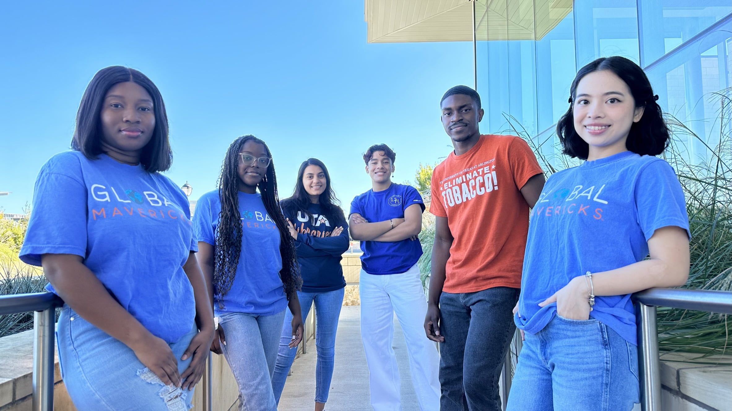 A group of Student outside the Career center building