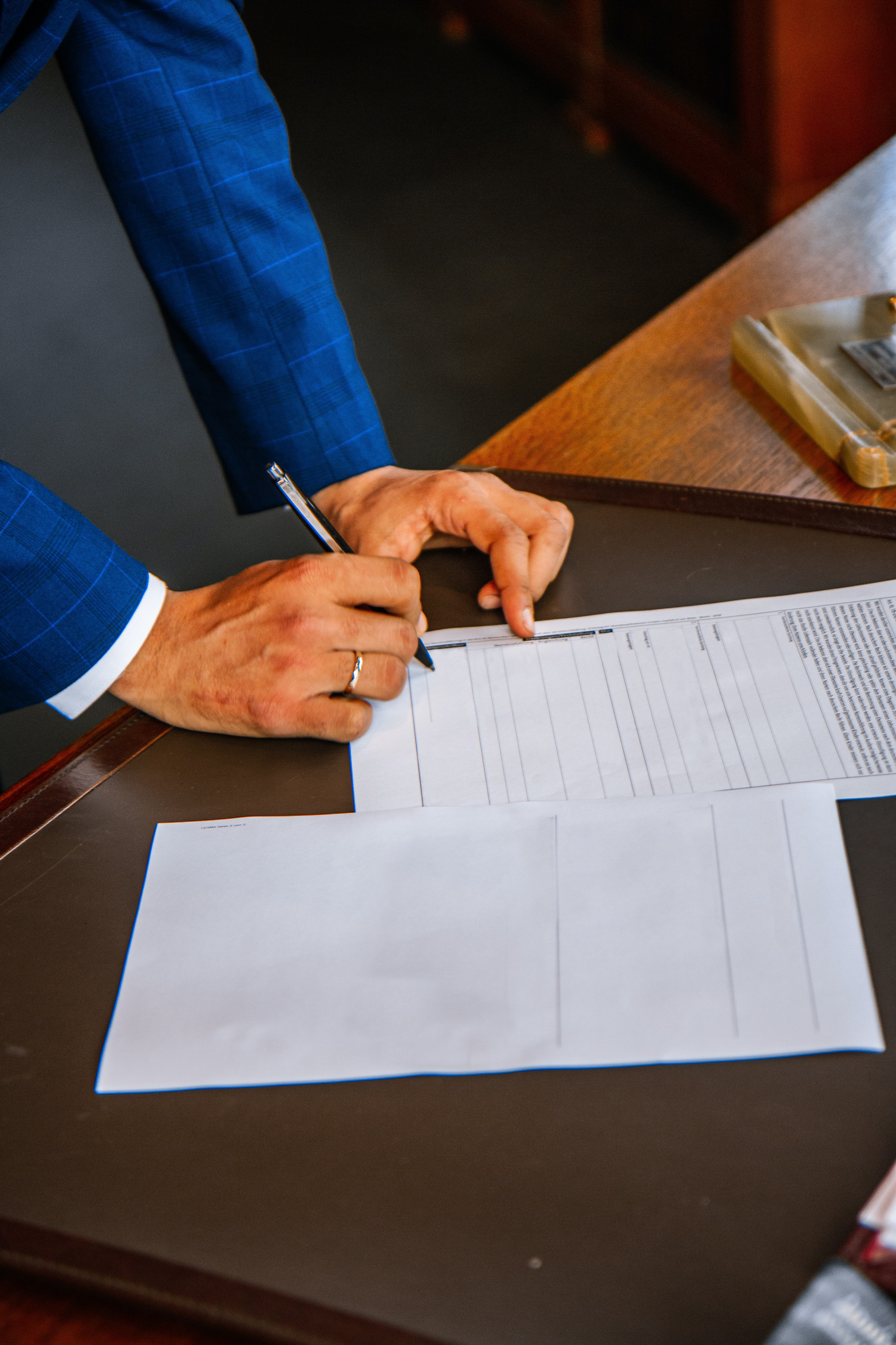 Person signing documents