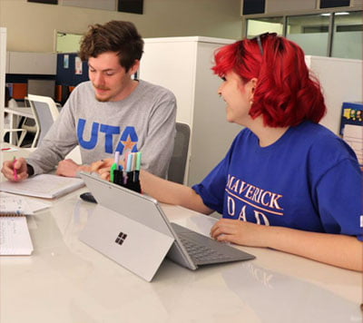 Students registering their event on Mavorgs
